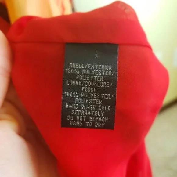 Kenneth Cole New York Red Floral Asymmetrical Dress | Size 6 - Picture 12 of 17